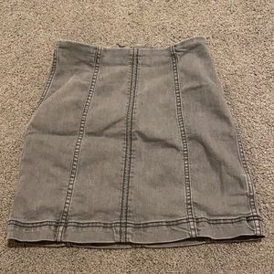 Free People Modern Femme Denim Mini Skirt